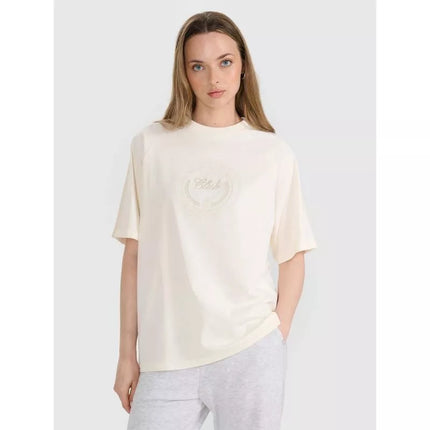 Moteriški oversize marškinėliai su spauda 4F 4FRSS25TTSHF2791-11S