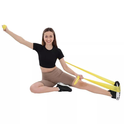 TRAINING TAPE FOR PILATES EXERCISES 2000x150x0.25MM 5-8KG YELLOW