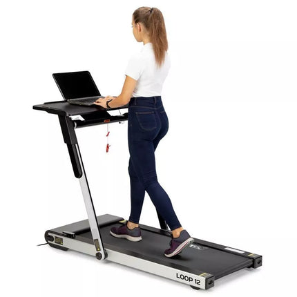 HMS LOOP12 MULTI Electric Treadmill with Desk 1-12 km/h, Gray