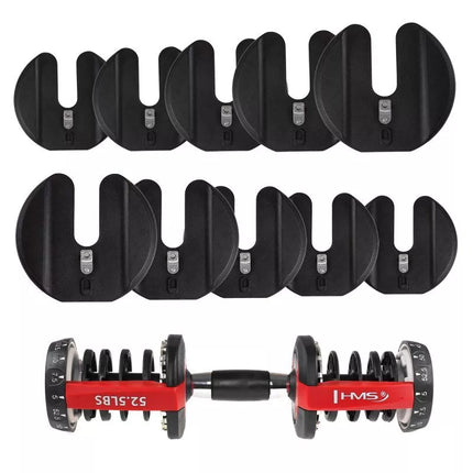 HMS 52 svarų reguliuojamas štangos komplektas SR52