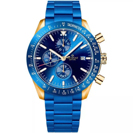 Giewont Chronograph Safyro Mėlynas Vario Spalvos Vyriškas Laikrodis GW8720-B5