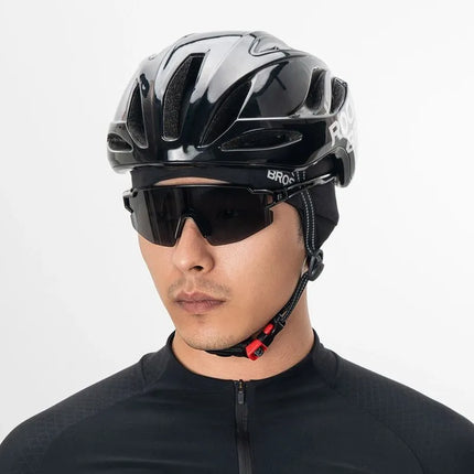 Dvipusė žieminė dviratininko kepurėlė Rockbros M015, dydis 54-61 cm – juoda