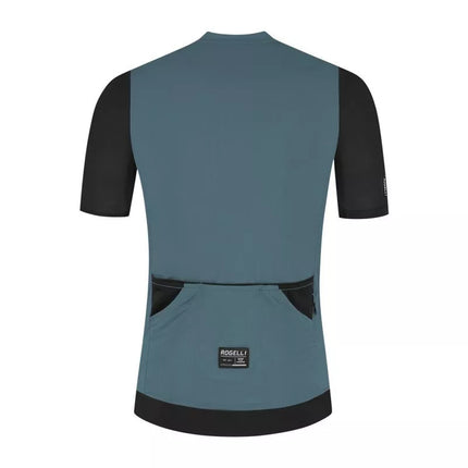 Rogelli DISTANCE II T-shirt Blue and Black XL
