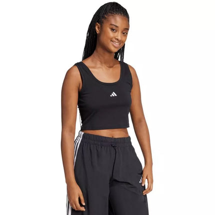 adidas Essentials marškinėliai su mažu logotipu iš medvilnės, moteriški JE1321