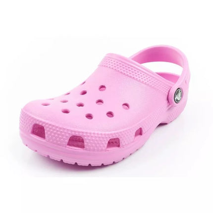 Crocs Classic children's clog sandals, fashionable pink, comfortable, lightweight