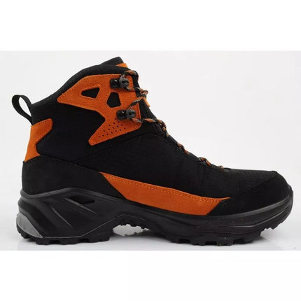 Aku Adapta vyriški trekingo sportiniai batai Gore-Tex odiniai juodi oranžiniai