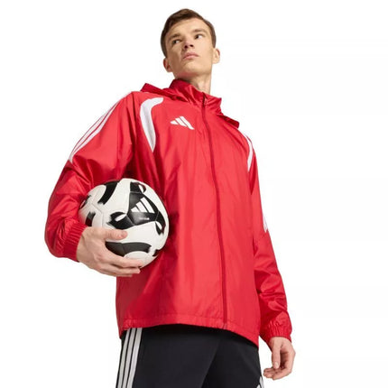 adidas Tiro 26 League vyriška vėjo striukė raudona JY9731