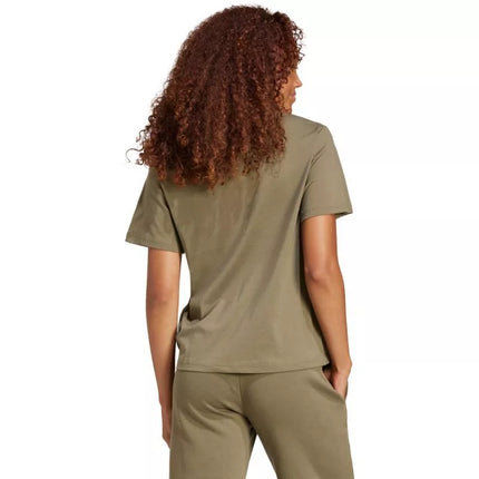 ADIDAS Essentials medžio anglies marškinėliai su mažu logotipu