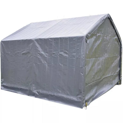 Sodo garažo paviljonas 3.50x3.50x2.60M pilkas SASKA GARDEN