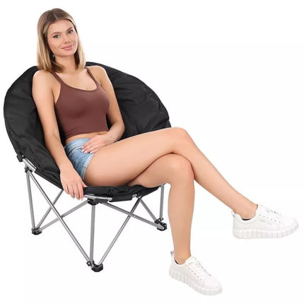 TRIP FOLDING CHAIR 83x80x40CM BLACK