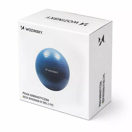 Wozinsky WGB65BL mankštos kamuolys, 65 cm, mėlynas