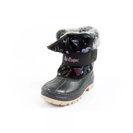 Lee Cooper winter boots children's insulated snow boots for girls black