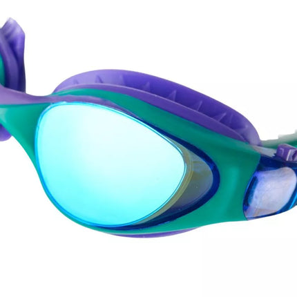 Crowell GS23 Splash Mirror Green and Purple Children's Swimming Goggles