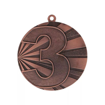 Bronze steel medal, third place