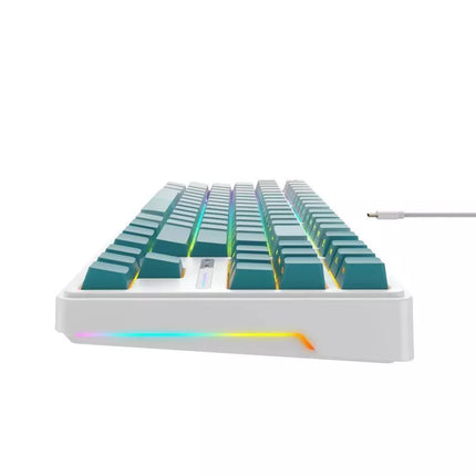 Havit KB901L Žaidimų klaviatūra (Balta ir žalia)