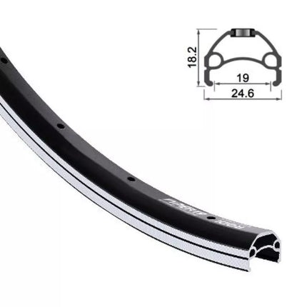 VIPER ratlankis 26'' 559x19 juodas 36 skylės