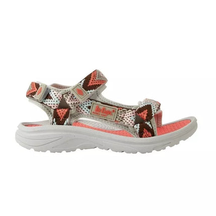 Lee Cooper women's shoes velcro sandals for summer beach light gray pink