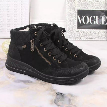 Rieker W RKR567 Waterproof Insulated Leather Ankle Boots