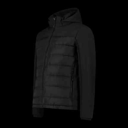 CMP men's winter jacket with hood, sports, insulated, black (34K0147/E910)