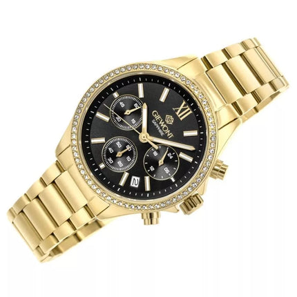 Giewont Sapphire Gold Black Women's Watch GW3670-B3