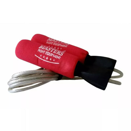 Bokso šokinėjimo virvė su svareliais 2 x 160g SBS-W 14256-W02