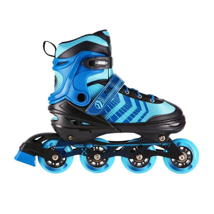 NH18192A 4in1 BLACK-BLUE SIZE L(39-43) ROLLER SKATES WITH HOCKEY SLEEVE NILS EXTREME