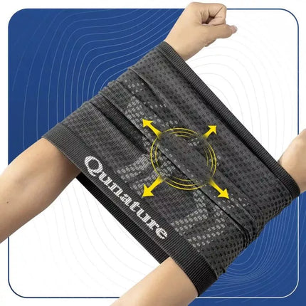 Qunature 11230014002 slidinėjimo šalikas, sportinė bandana, universalus dydis - juoda