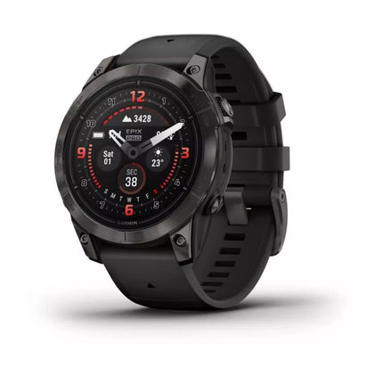 Garmin EPIX PRO g2 47mm Safyrinis Anglies pilkos spalvos su DLC danga, Titano juodumo