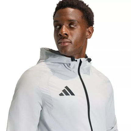 Men's adidas Tiro 26 Travel Windbreaker Jacket Light Gray KD3336