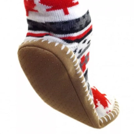 GLOVII HEATED POWER BANK SLIPPERS UNI SIZE (36-43), NORWEGIAN PATTERN, BATTERIES AND CHARGING CABLE INCLUDED, GOBM