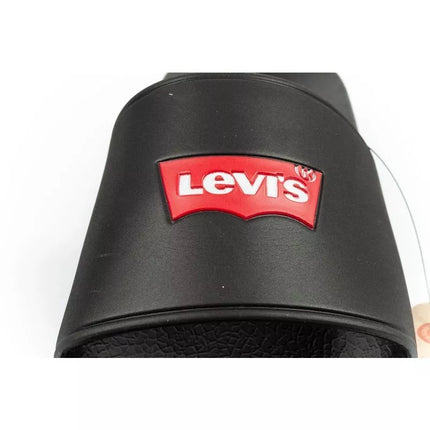 Levi's moteriškos sportinės šlepetės patogios madingos juodos