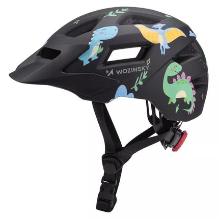 Wozinsky Vaikų MTB dviračio šalmas su nuimamu vizoriumi XS – Juodas