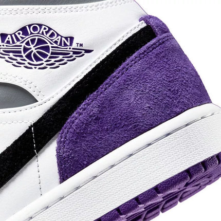 Air Jordan 1 Mid SE Varsity Purple Basketball Shoes - 852542-105