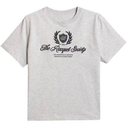 Women's T-shirt 4F F2738 cool light gray melange 4FWSS26TTSHF2738 27M
