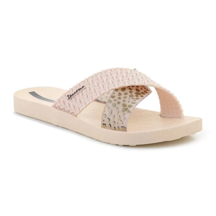 IPANEMA SENSE SLIDE moteriškos basutės smėlio spalvos/smėlio spalvos/juodos 27214-BP206