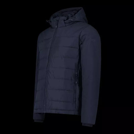 CMP men's winter jacket with hood, sports, insulated, navy blue (34K0147/N950)