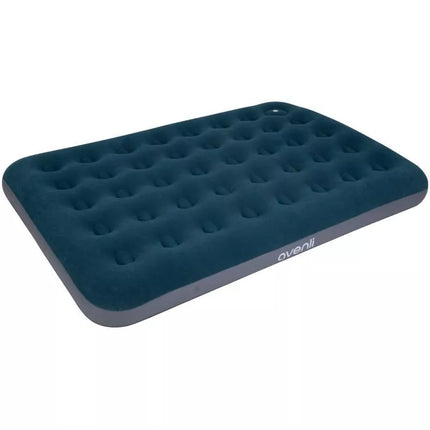 FLOCKED MATTRESS FOR 2 PEOPLE WITH BUILT-IN FOOT PUMP 191x137x22CM 24131