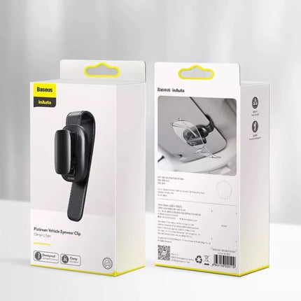 Baseus automobilinis akinių laikiklis-spaustukas juodas (ACYJN-B01)