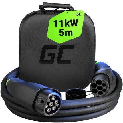 Green Cell GC Snap Type 2 EV įkrovimo laidas 11kW, 5m