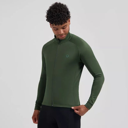 Rogelli ESSENTIAL II žali ilgomis rankovėmis marškinėliai 7XL