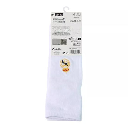 Real Madrid socks 2-pack white 2900003458