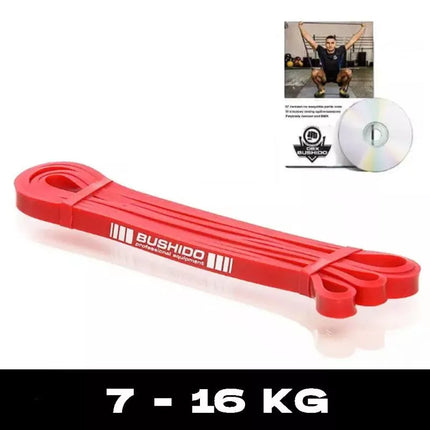 Jėgos juosta 13 - Sustiprinta treniruočių juosta DBX BUSHIDO RAUDONA 7-16 KG