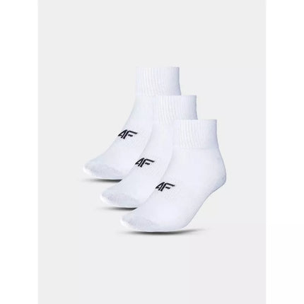 Boys' casual ankle socks (3-pack) 4F Junior 4FJWMM00USOCU330-10S