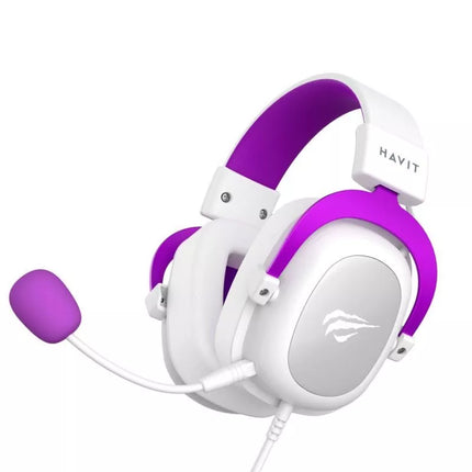 Havit H2002d Žaidimų ausinės Baltos / Violetinės