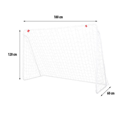 Futbolo vartai su tinklu NILS BR8182 120x180x60 cm
