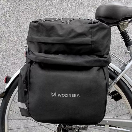 Wozinsky talpus 60L dviračio bagažinės tašė (su apsauga nuo lietaus) juoda (WBB13BK)