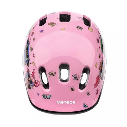 Meteor KS06 S Bike Helmet 48-52 cm Little Owl Pink 24809