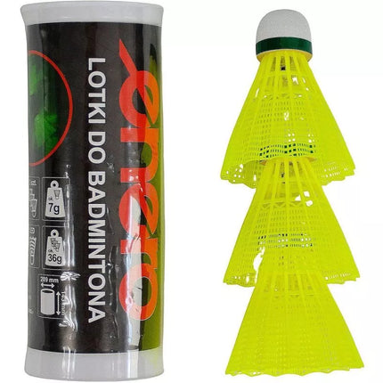 Nailoninės LED badmintono plunksnos, 3 vnt. ENERO