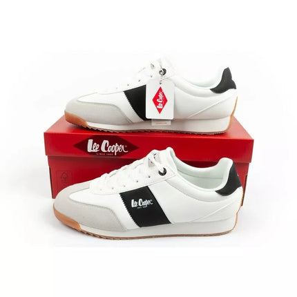 Lee Cooper sports shoes sneakers men's fashionable comfortable white
