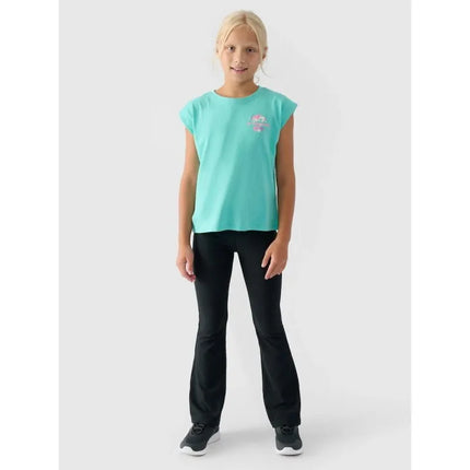 Girls' printed top 4F 4FJRSS24TTSHF2052-35S